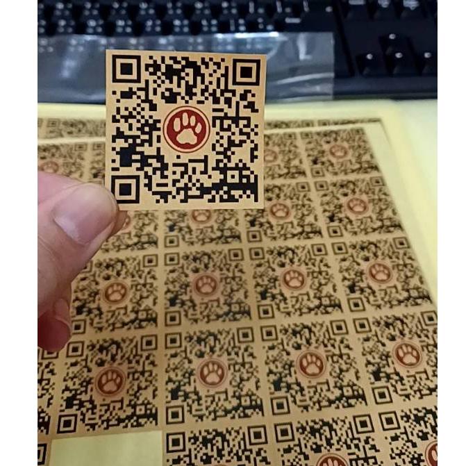 急件隔日出貨QR code貼紙 彩色QR貼紙店名姓名貼客製字溯源農糧白底防水貼透明貼紙空拍機貼紙業務行動條碼貼 米琪印刷-細節圖6