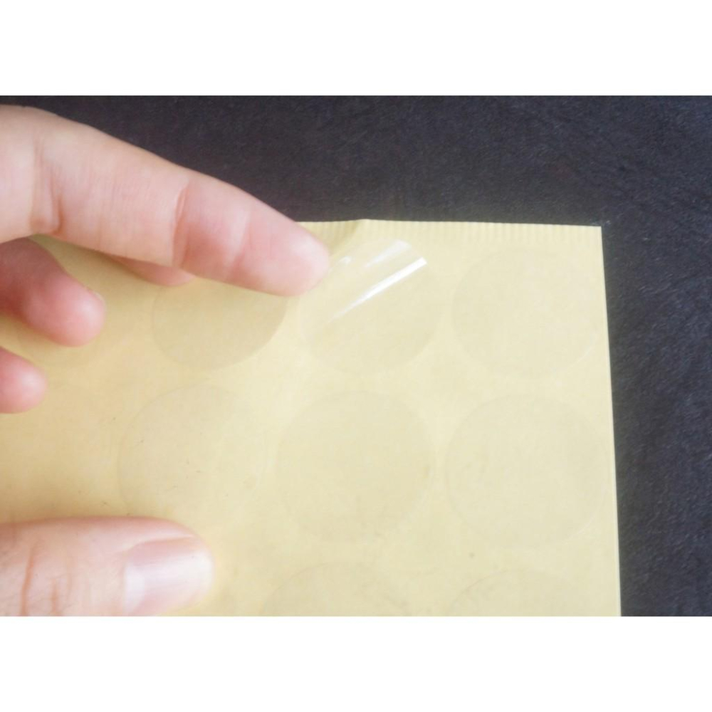 超黏直徑圓2公分空白防水透明貼紙封口貼 1份200粒多份優惠信封封口貼烘焙禮盒透明封口貼盒子包裝冷凍透明貼紙米琪印刷社-細節圖2