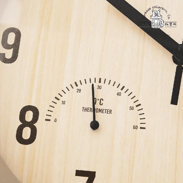 【台灣現貨/日本代購】 3 COINS 圓形時鐘 時鐘 溼度計 溫度計 壁掛時鐘-細節圖3