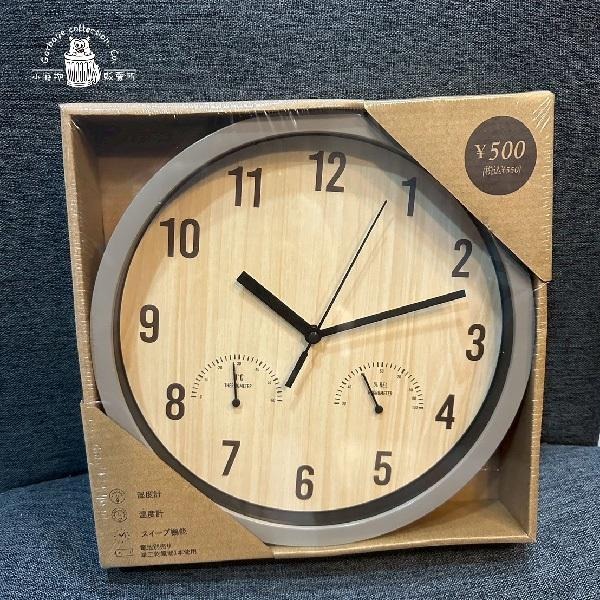 【台灣現貨/日本代購】 3 COINS 圓形時鐘 時鐘 溼度計 溫度計 壁掛時鐘-細節圖7