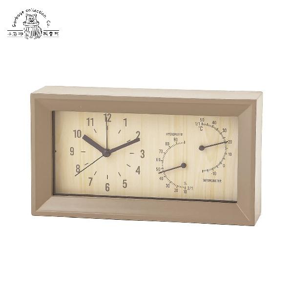 【台灣現貨/日本代購】 3 COINS 長方形時鐘 時鐘 溼度計 溫度計 桌上時鐘 壁掛時鐘-細節圖9
