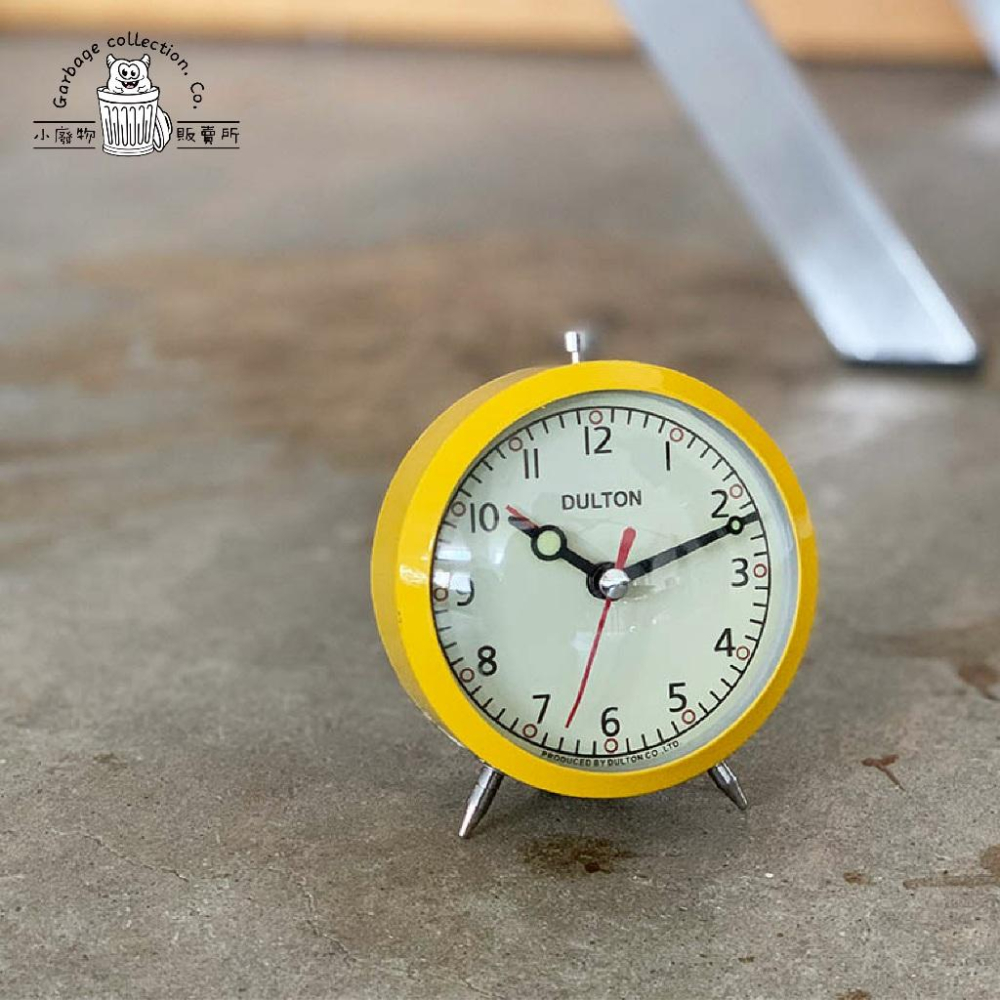 【台灣出貨】日本 DULTON 時鐘 鬧鐘 時鐘 復古靜音鬧鐘 ALARM CLOCK DULTON 黃色-細節圖4