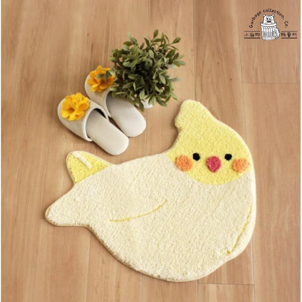 『日本商品/台灣現貨』Fandit Animal  玄鳳鸚鵡可愛腳踏墊  玄鳳 鸚鵡 地墊 地毯 玄鳳商品 鸚鵡商品-細節圖8