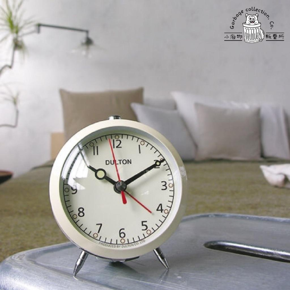 【台灣現貨】日本 DULTON 時鐘 鬧鐘 時鐘 復古靜音鬧鐘 ALARM CLOCK DULTON 象牙白-細節圖6