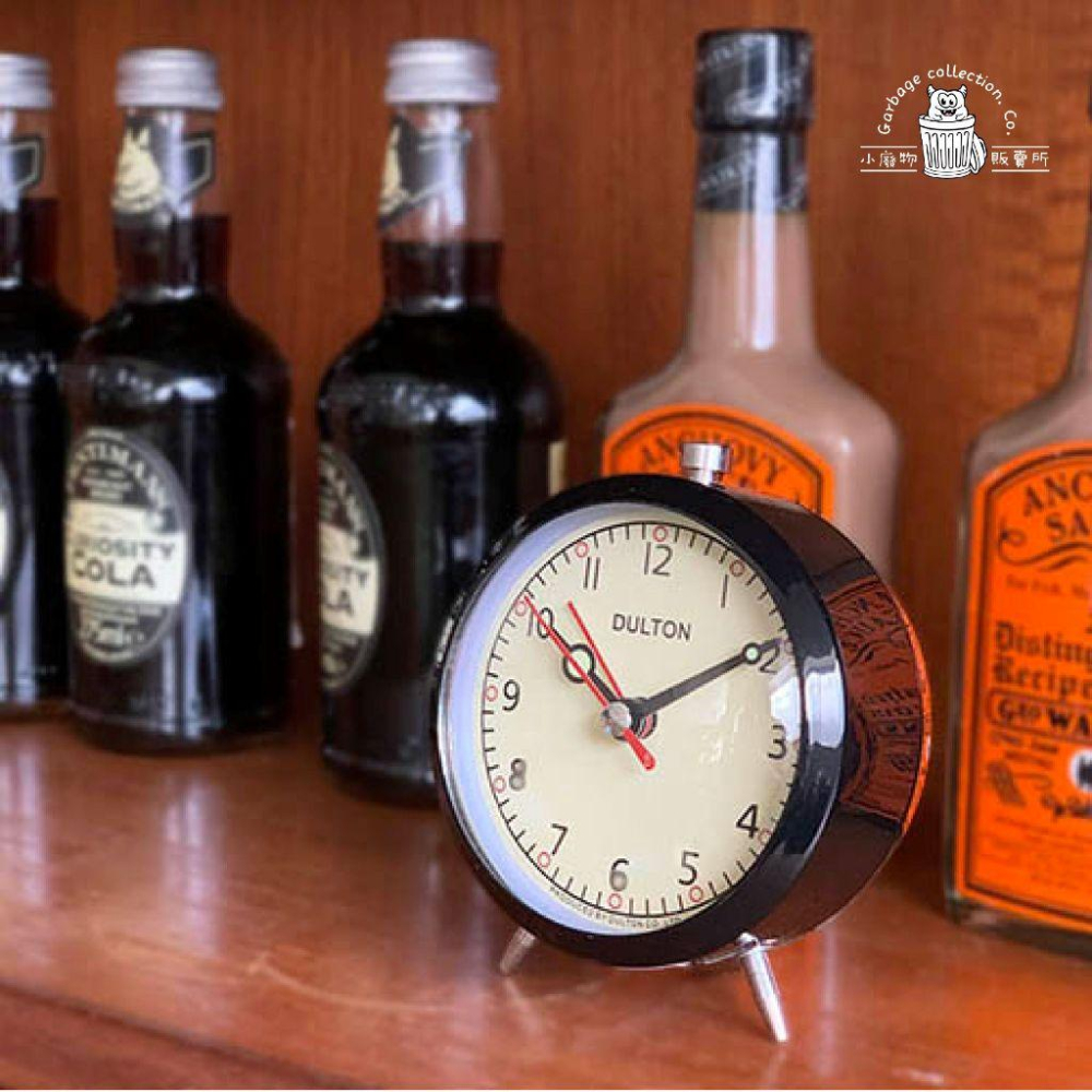 【台灣現貨/日本代購】日本 DULTON 時鐘 鬧鐘 時鐘 復古靜音鬧鐘 ALARM CLOCK DULTON 黑色-細節圖6
