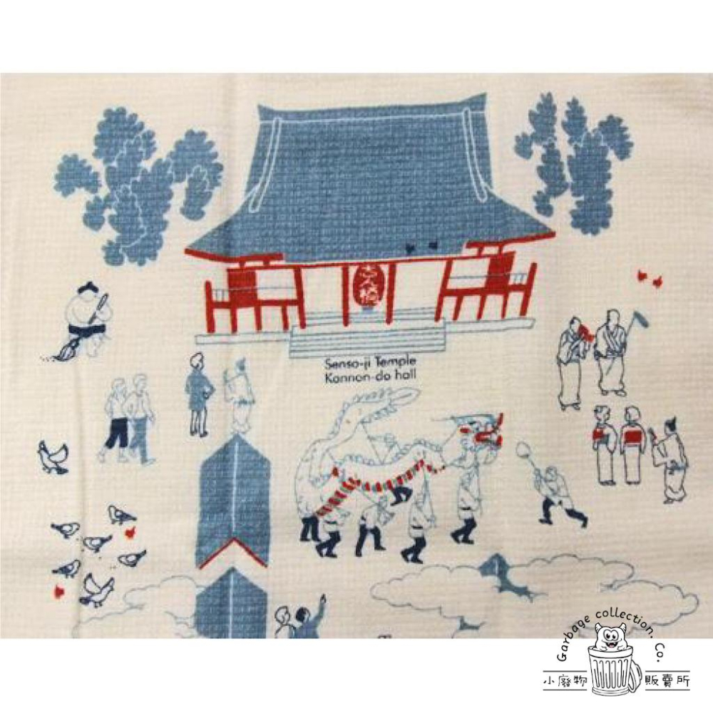 『日本商品/台灣現貨』日本今治毛巾 紗布材質 淺草寺/雷門樣式 今治毛巾 kontex コンテックス-細節圖5