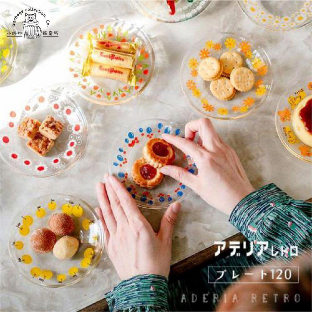 『日本商品/台灣現貨』日本製造 Adelia 昭和復古玻璃碟 復古玻璃碟  玻璃碟 小花玻璃碟  咖啡盤 咖啡碟 甜點盤-細節圖4