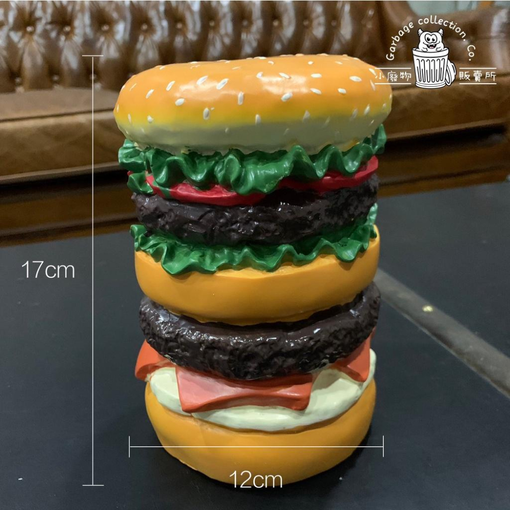 『台灣現貨/當天出貨』漢堡造型存錢筒 雙層牛肉堡 存錢筒 撲滿 交換禮物 桌面擺飾 療癒小物  美式漢堡 漢堡 造型存錢-細節圖2