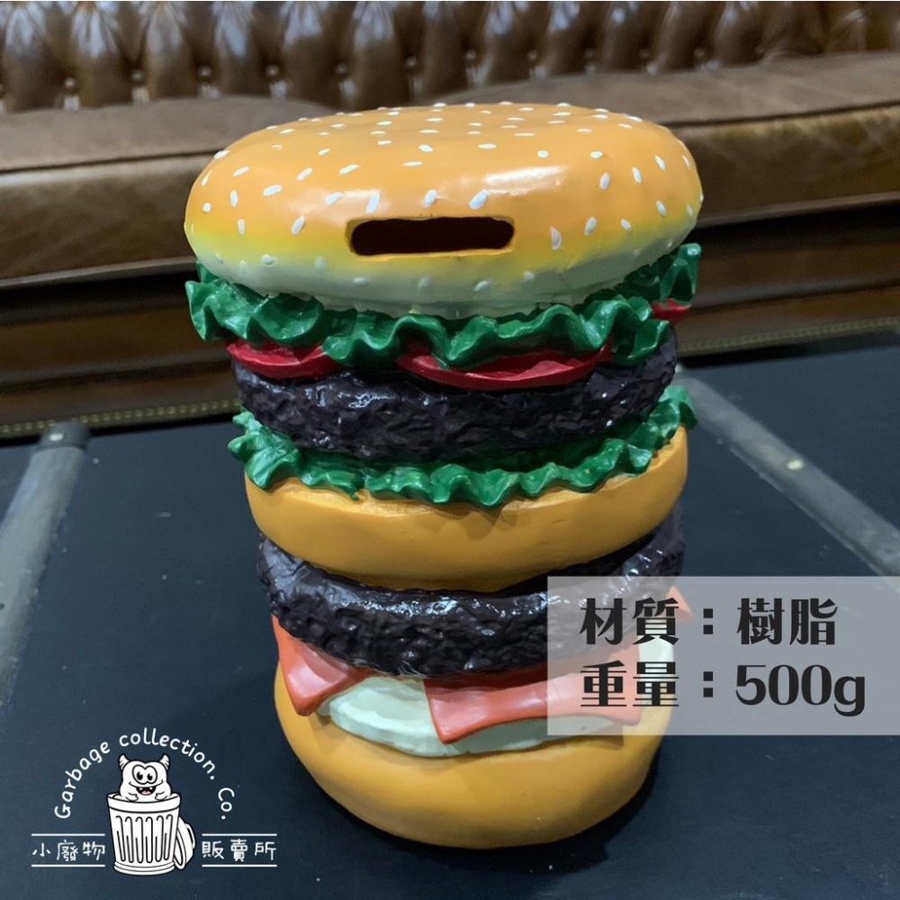 『台灣現貨/當天出貨』漢堡造型存錢筒 雙層牛肉堡 存錢筒 撲滿 交換禮物 桌面擺飾 療癒小物  美式漢堡 漢堡 造型存錢-細節圖5