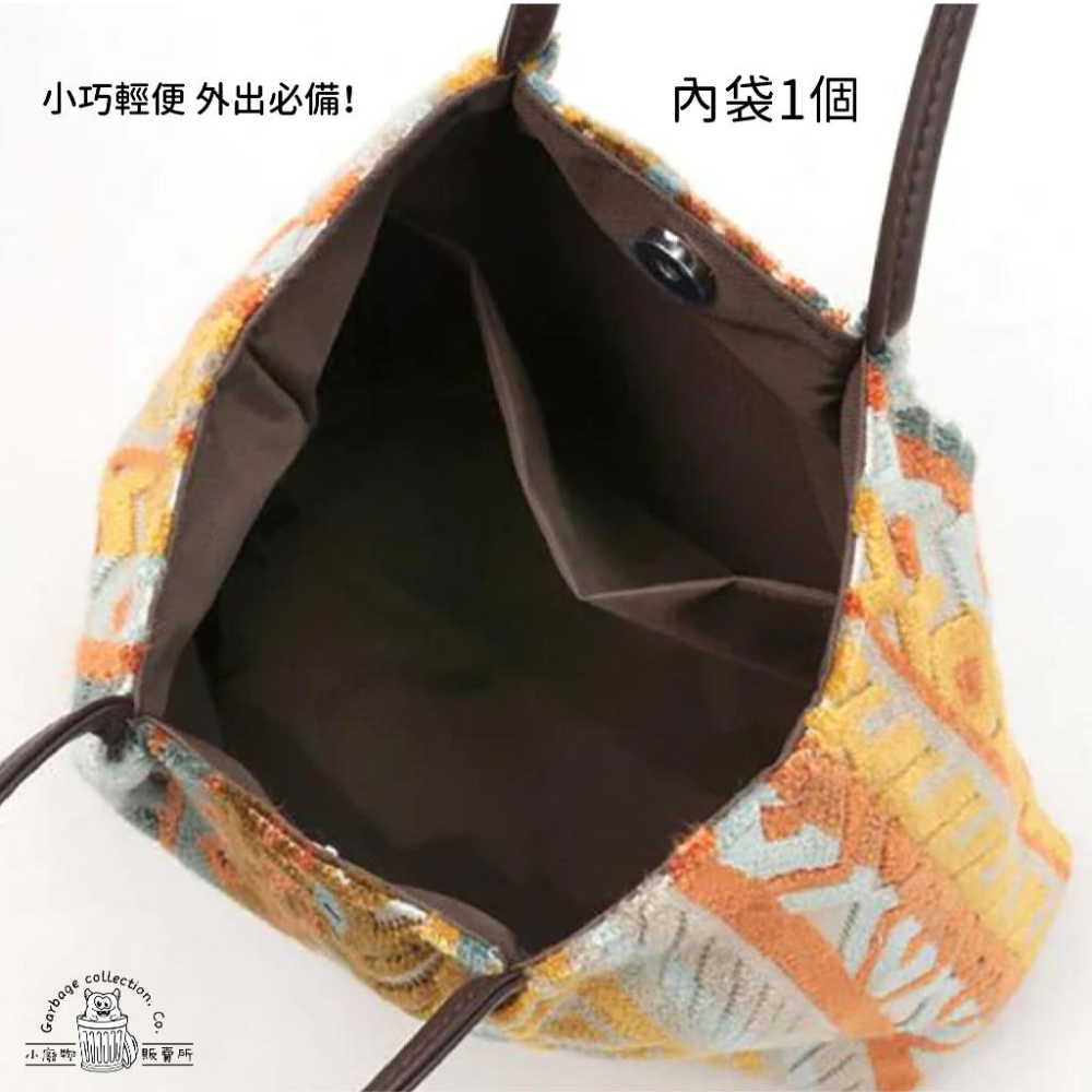 『日本商品/台灣現貨』哥布林包 民俗風手提包 哥布林(Gobelin)布料立體織花-細節圖5