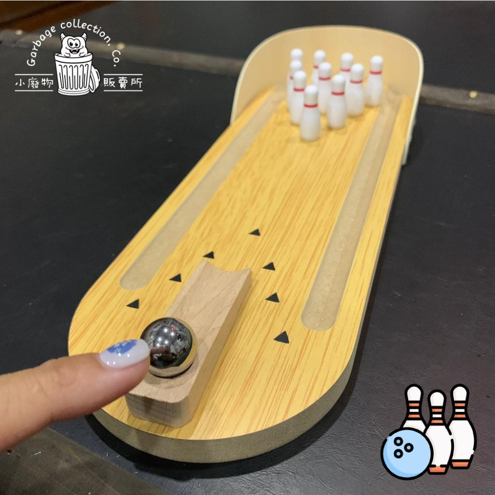 『台灣現貨/當天出貨』迷你保齡球桌遊 保齡球  桌遊  木質桌遊 創意小物 交換禮物-細節圖3