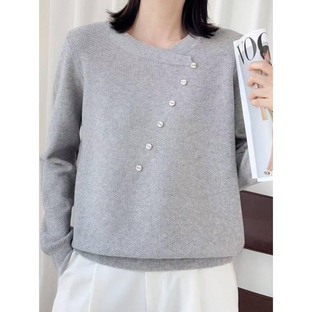 Number28 - 造型斜釦針織上衣 286331-細節圖6