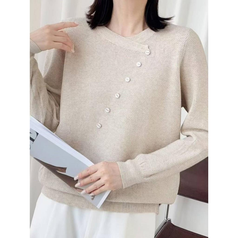 Number28 - 造型斜釦針織上衣 286331-細節圖8