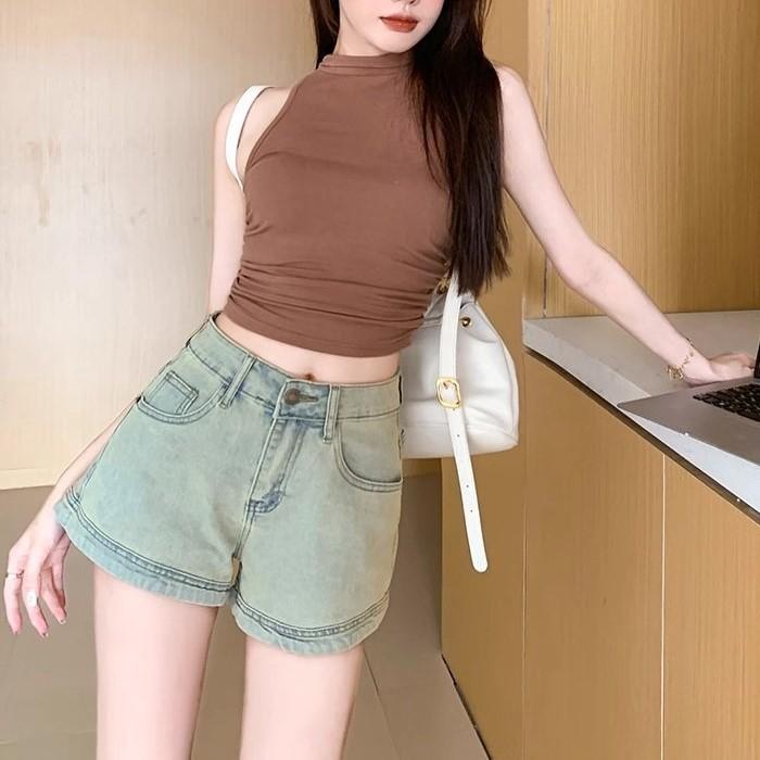 Number28 - 水洗做舊牛仔短褲 286326-細節圖8