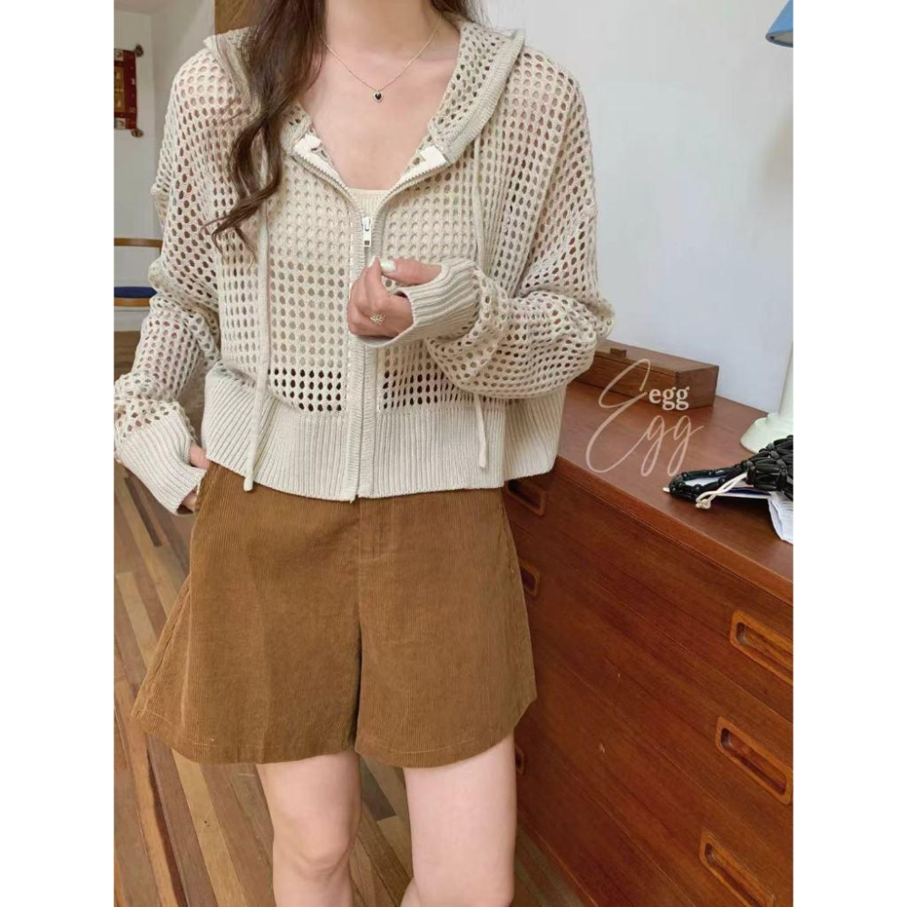 Number28 - 短版鏤空洞洞針織外套 286311-細節圖6