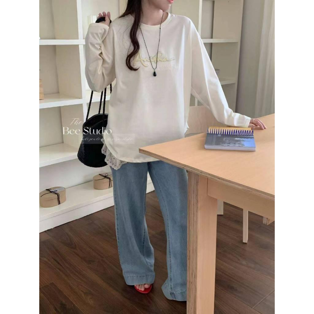 Number28 - 刺繡字母長袖T恤 286305-細節圖3