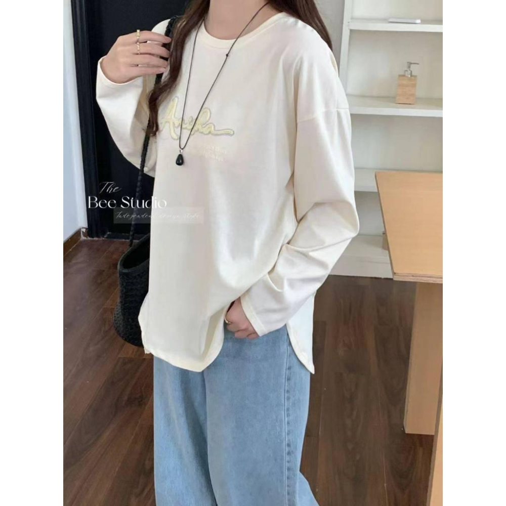 Number28 - 刺繡字母長袖T恤 286305-細節圖4