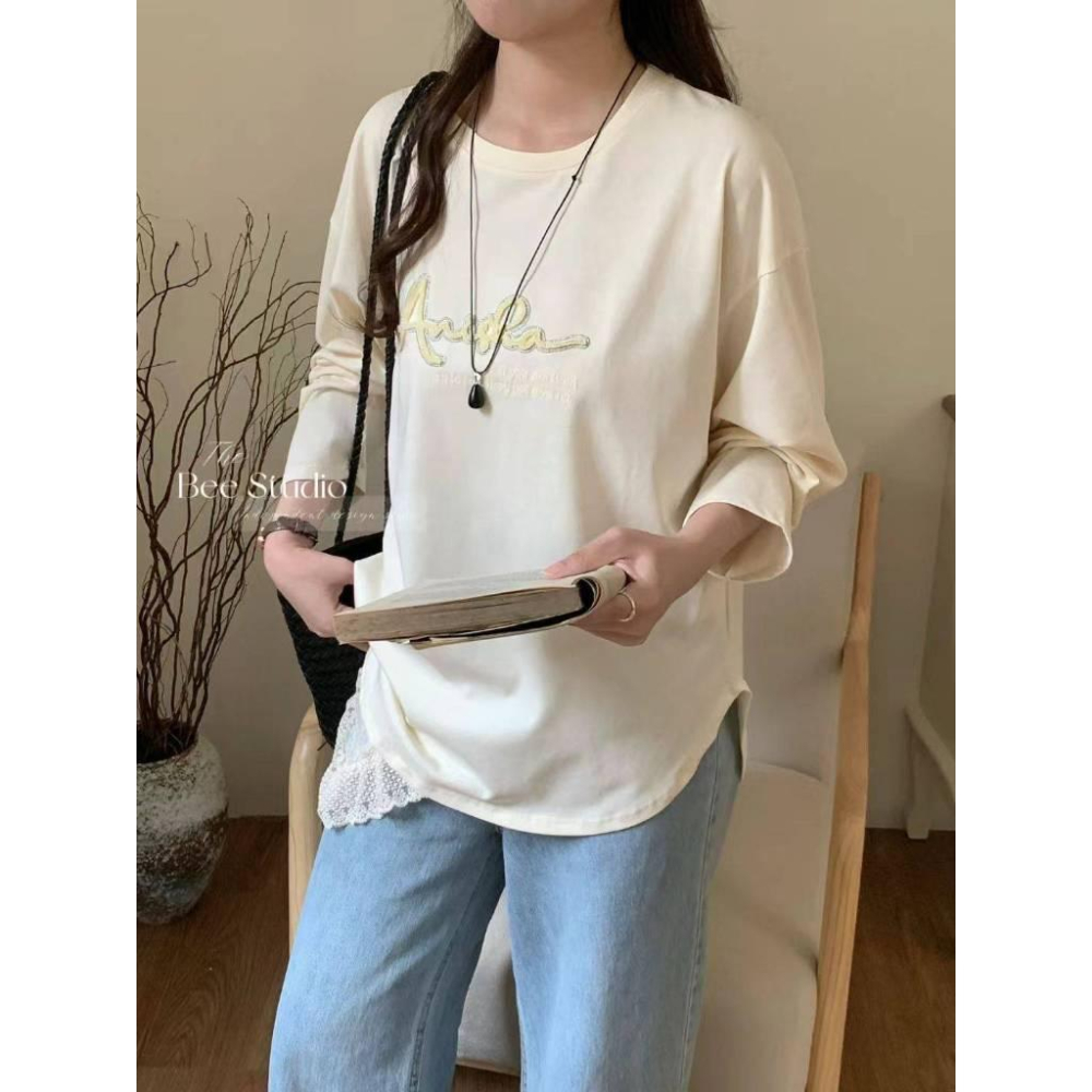 Number28 - 刺繡字母長袖T恤 286305-細節圖5