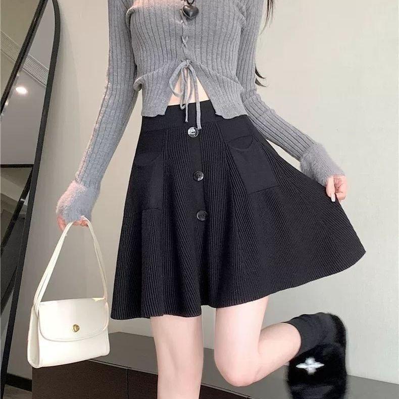 Number28 - 厚磅針織傘裙短裙 286295-細節圖4