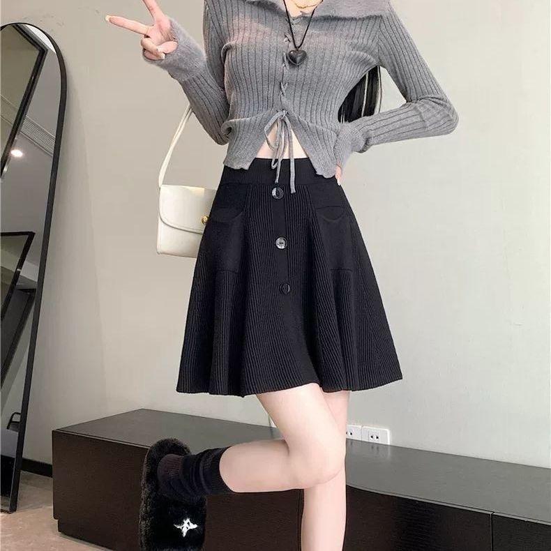 Number28 - 厚磅針織傘裙短裙 286295-細節圖5