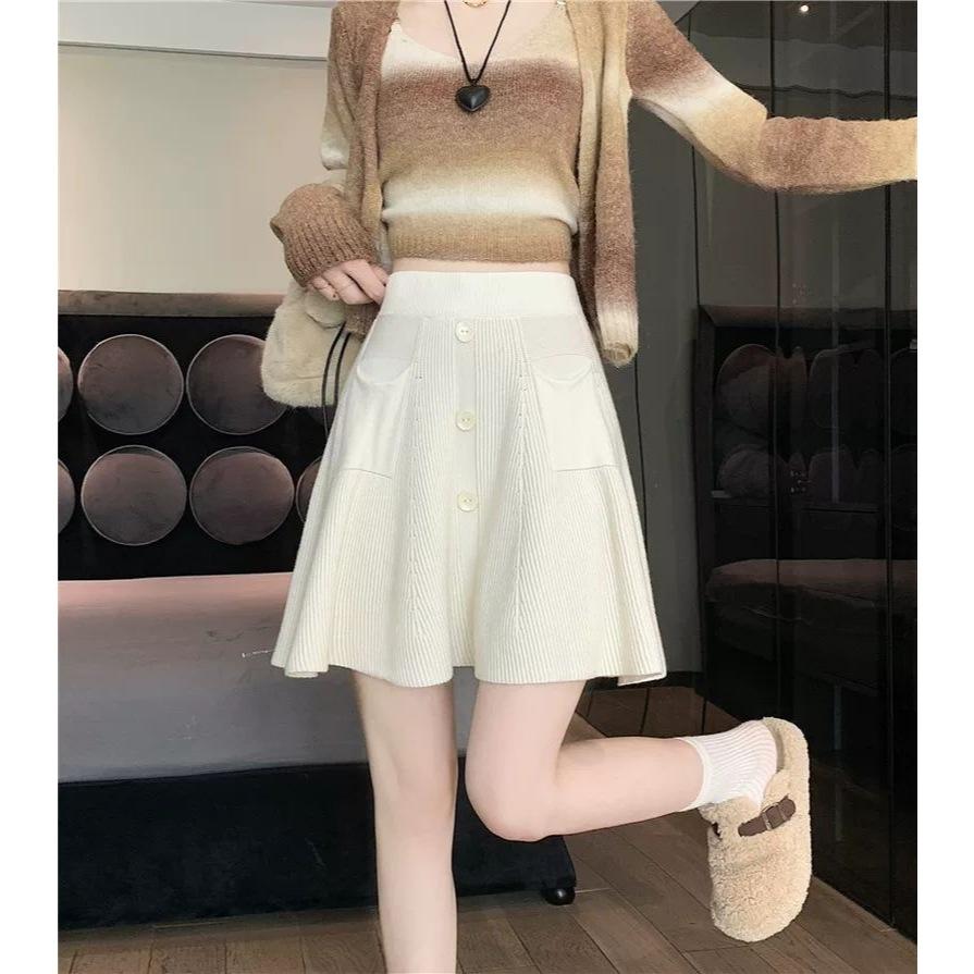 Number28 - 厚磅針織傘裙短裙 286295-細節圖6