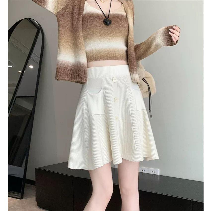 Number28 - 厚磅針織傘裙短裙 286295-細節圖7