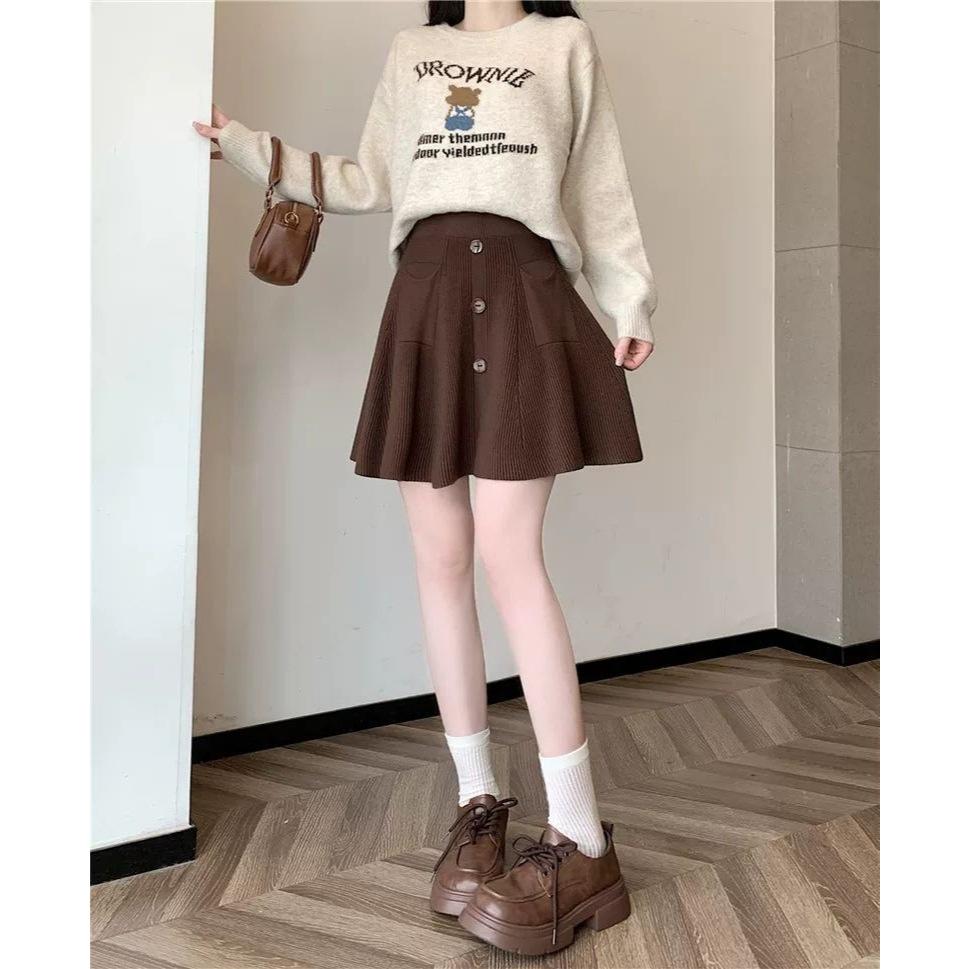 Number28 - 厚磅針織傘裙短裙 286295-細節圖8