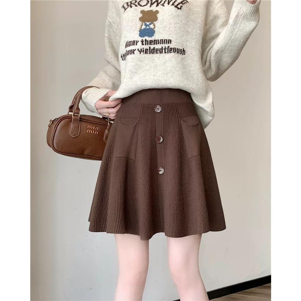 Number28 - 厚磅針織傘裙短裙 286295-細節圖9