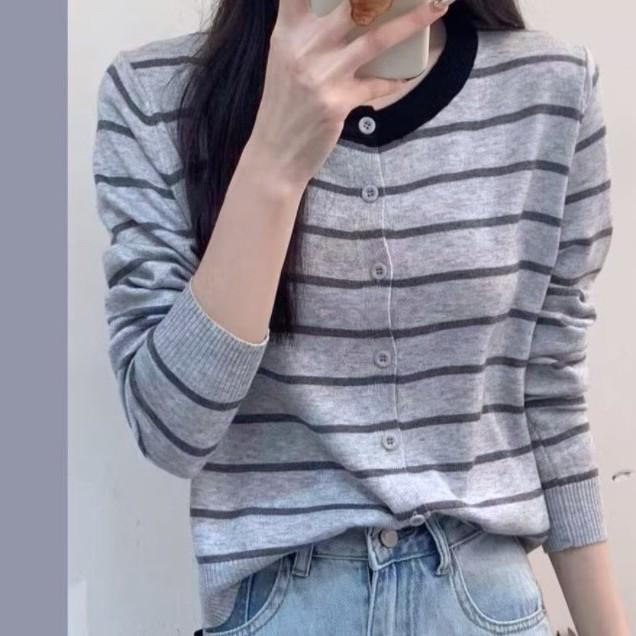 Number28 - 撞色條紋針織外套 286292-細節圖4