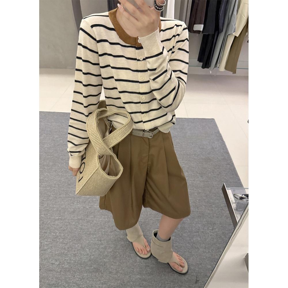 Number28 - 撞色條紋針織外套 286292-細節圖6