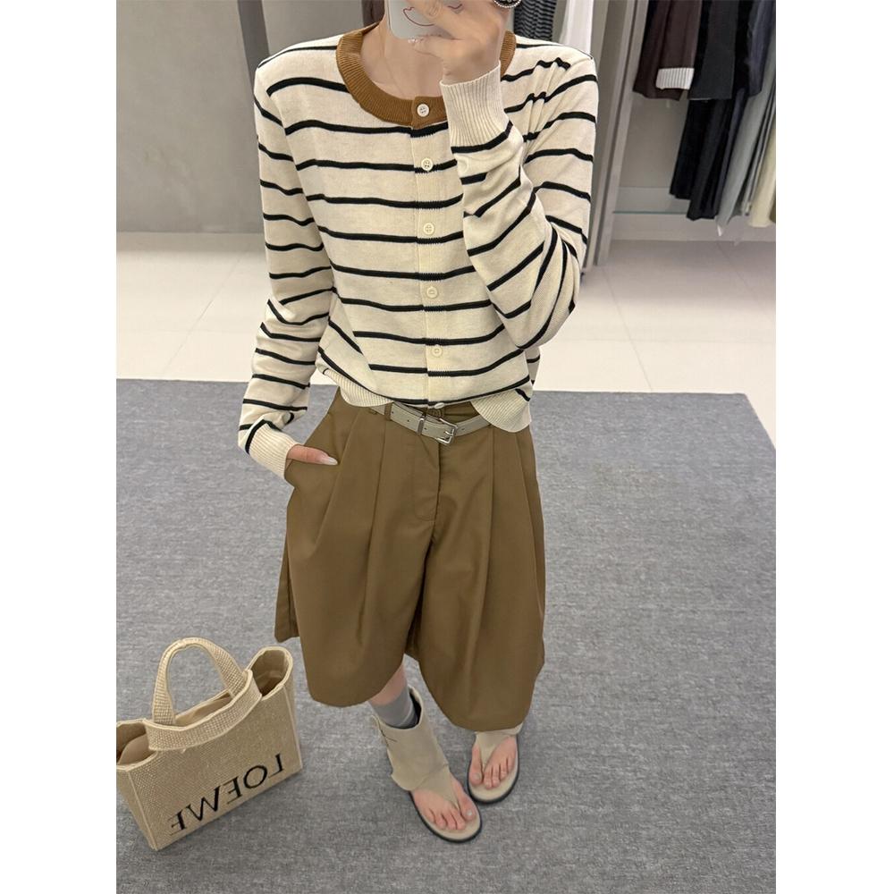 Number28 - 撞色條紋針織外套 286292-細節圖7