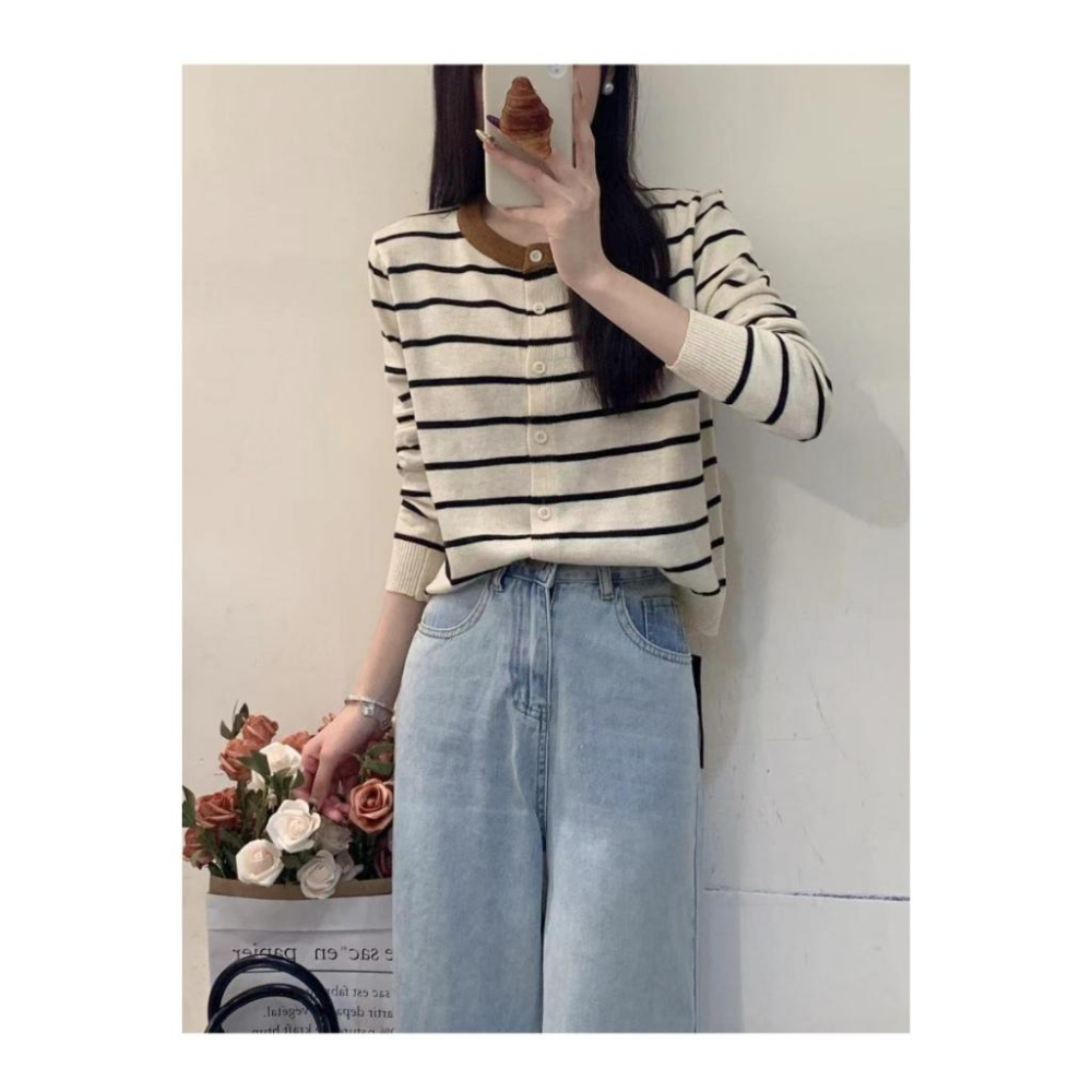 Number28 - 撞色條紋針織外套 286292-細節圖8