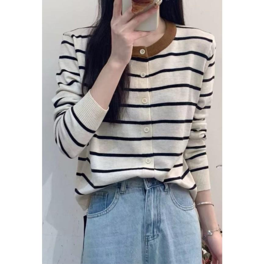 Number28 - 撞色條紋針織外套 286292-細節圖9