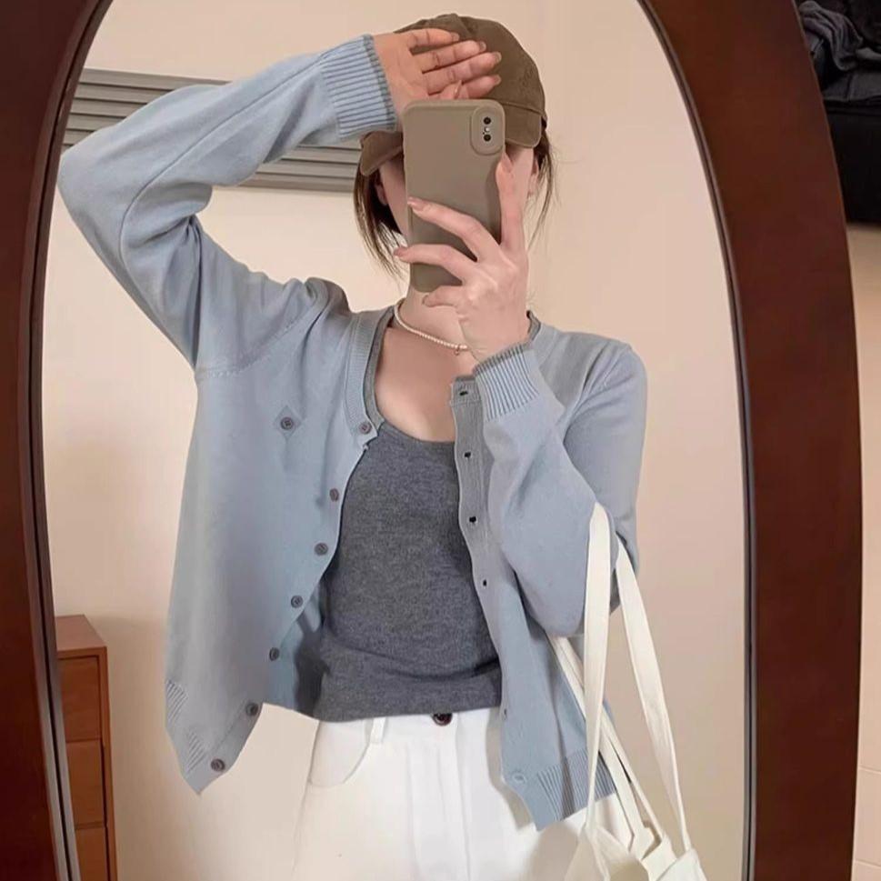 Number28 - 撞邊排釦針織外套 286291-細節圖3