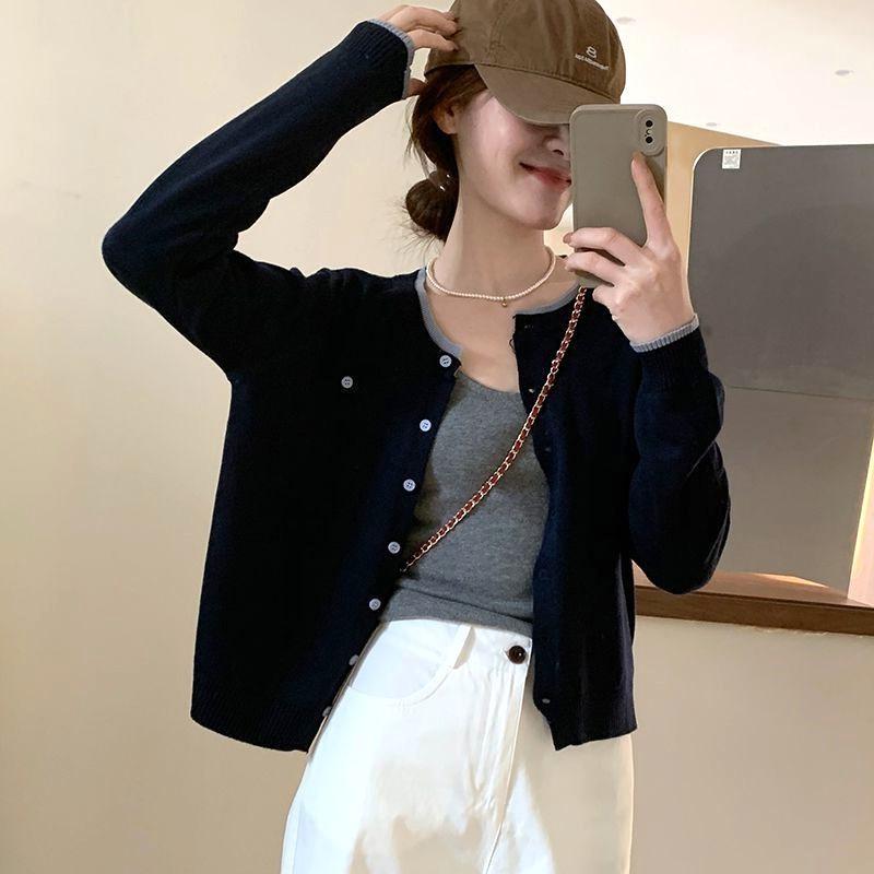 Number28 - 撞邊排釦針織外套 286291-細節圖5