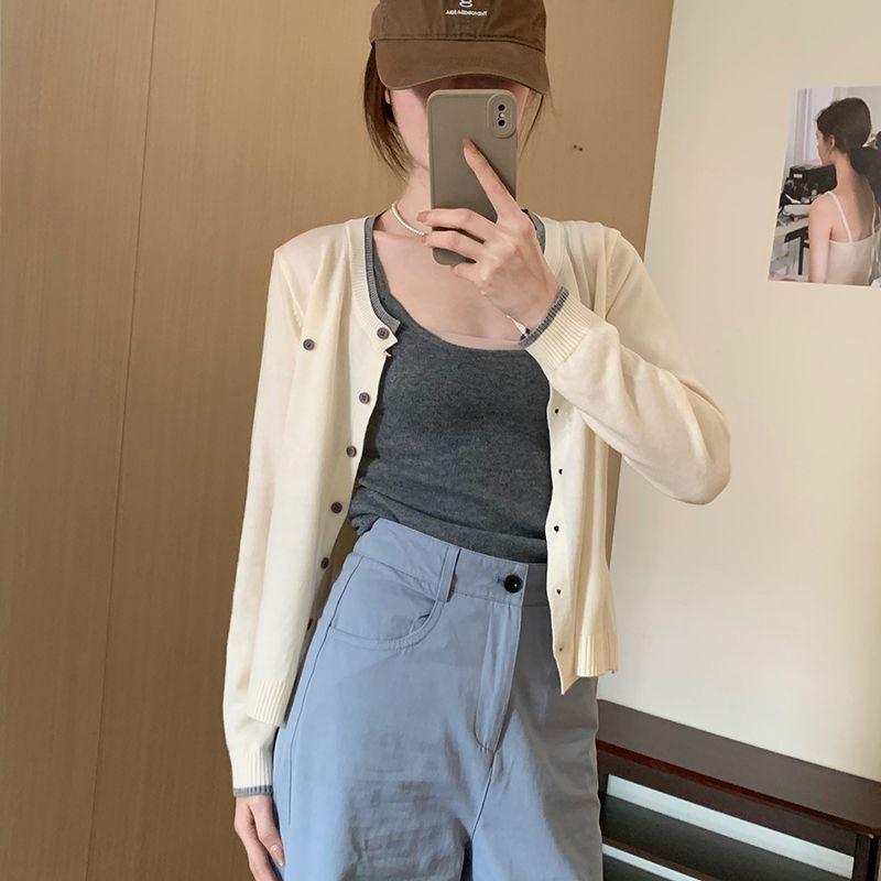 Number28 - 撞邊排釦針織外套 286291-細節圖8