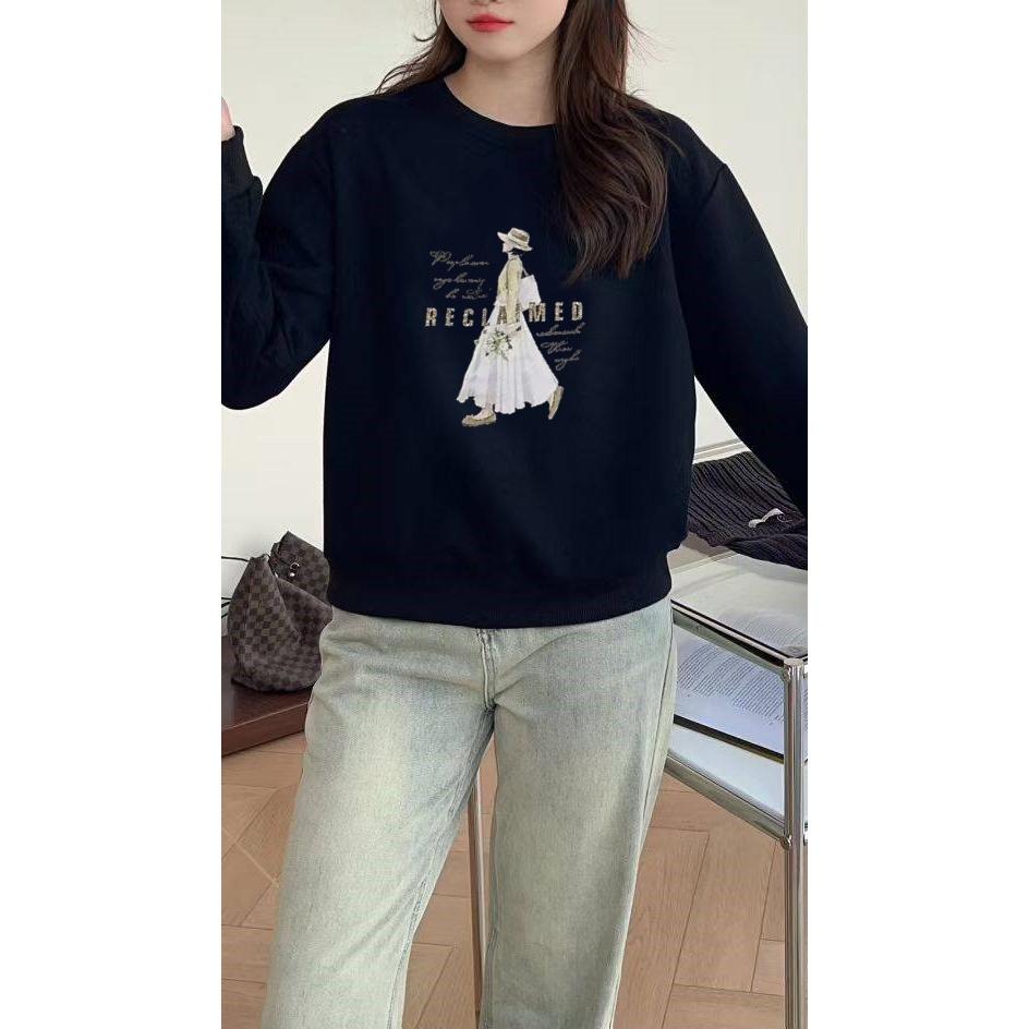 Number28 - 戴帽女孩印花大學T 286277-細節圖4