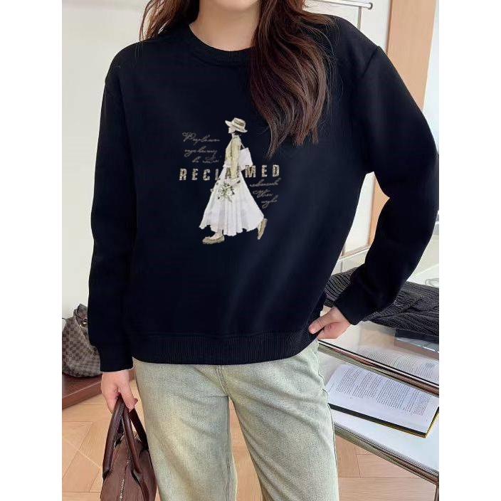 Number28 - 戴帽女孩印花大學T 286277-細節圖5