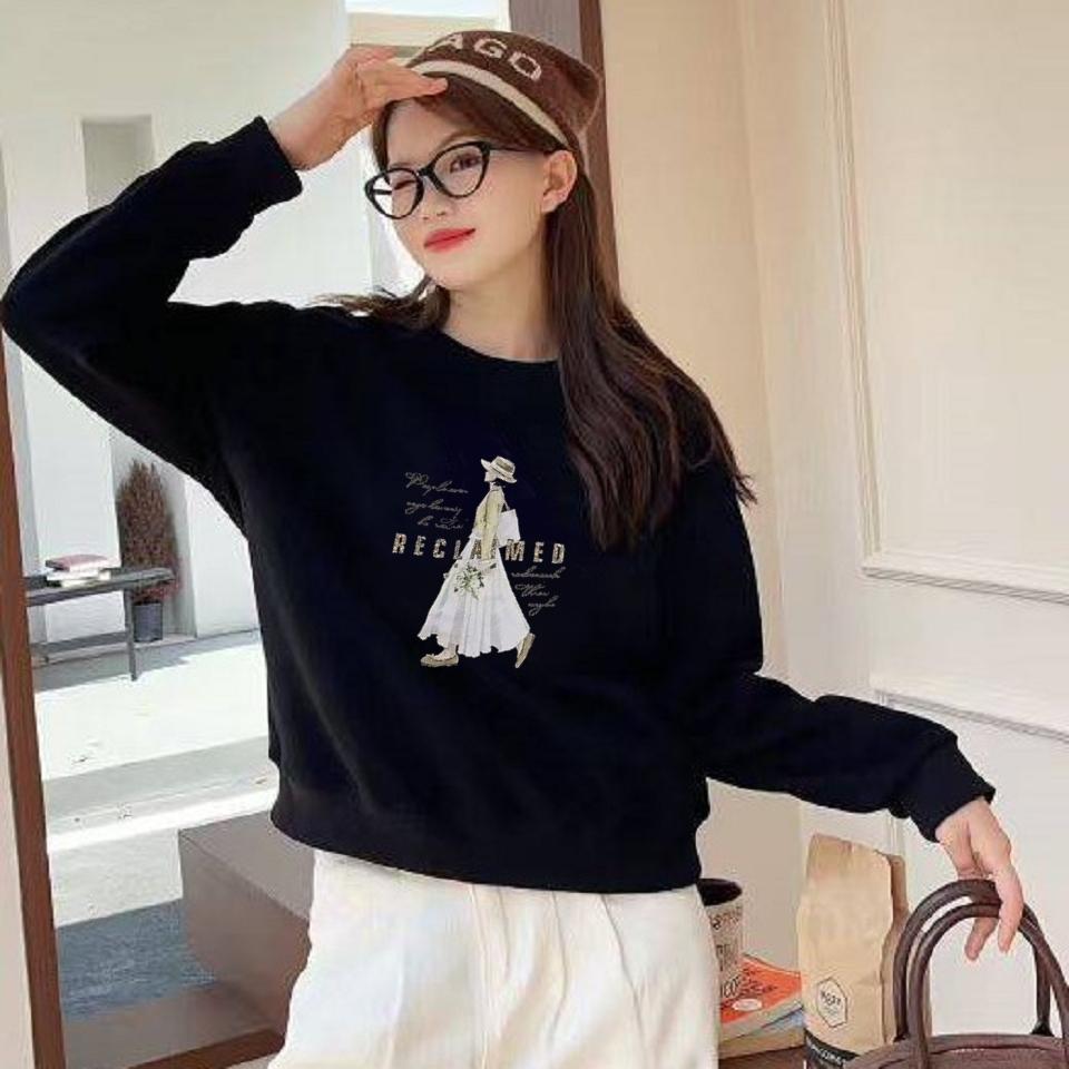 Number28 - 戴帽女孩印花大學T 286277-細節圖6