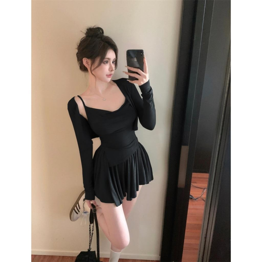 Number28 - (三件式套裝)小外套+背心+鬆緊褲裙 286307-細節圖9