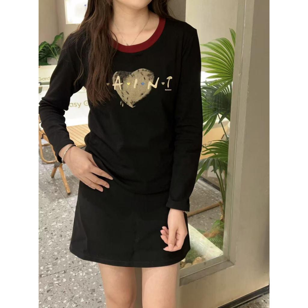 Number28 - SAINT字母愛心長T 286285-細節圖4