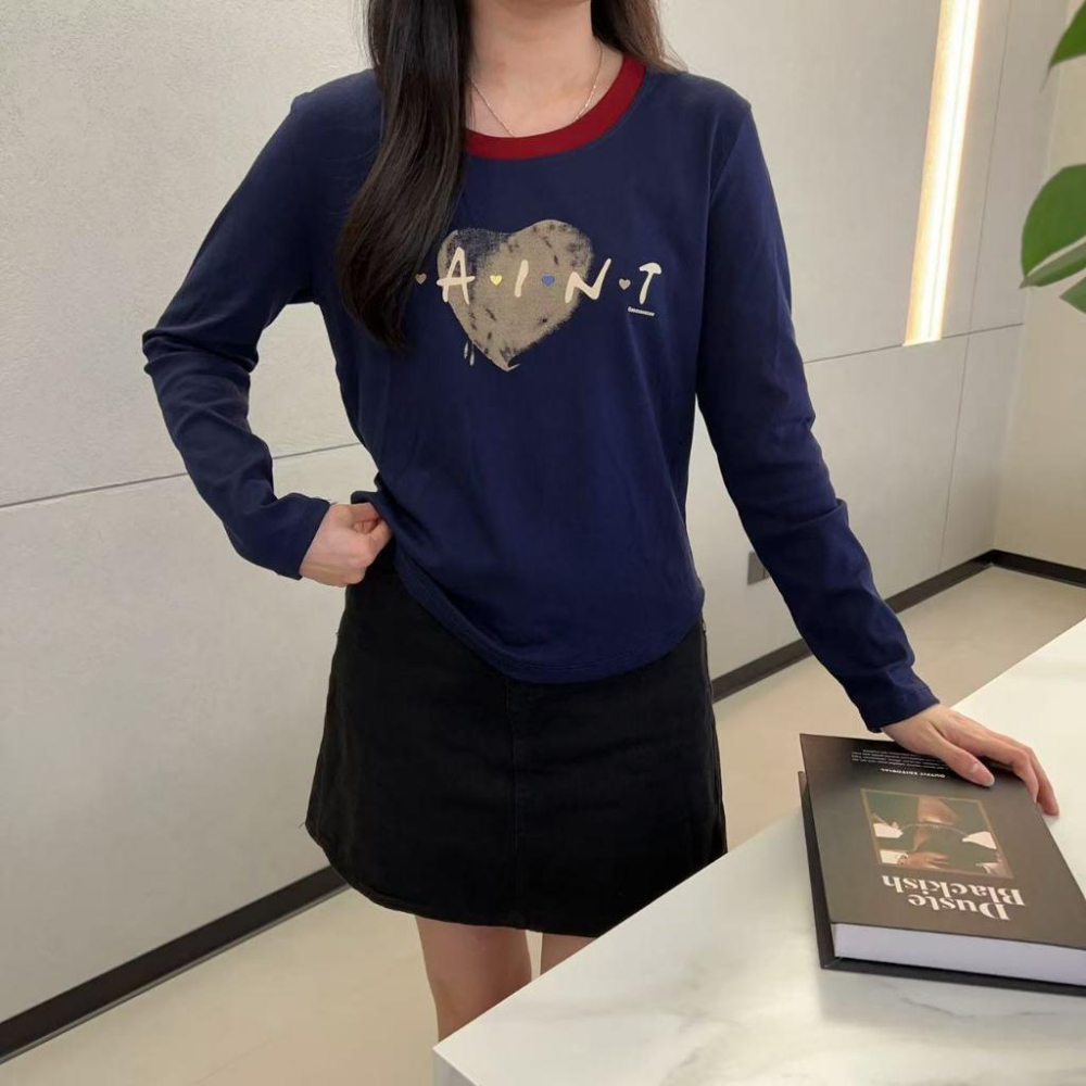 Number28 - SAINT字母愛心長T 286285-細節圖5