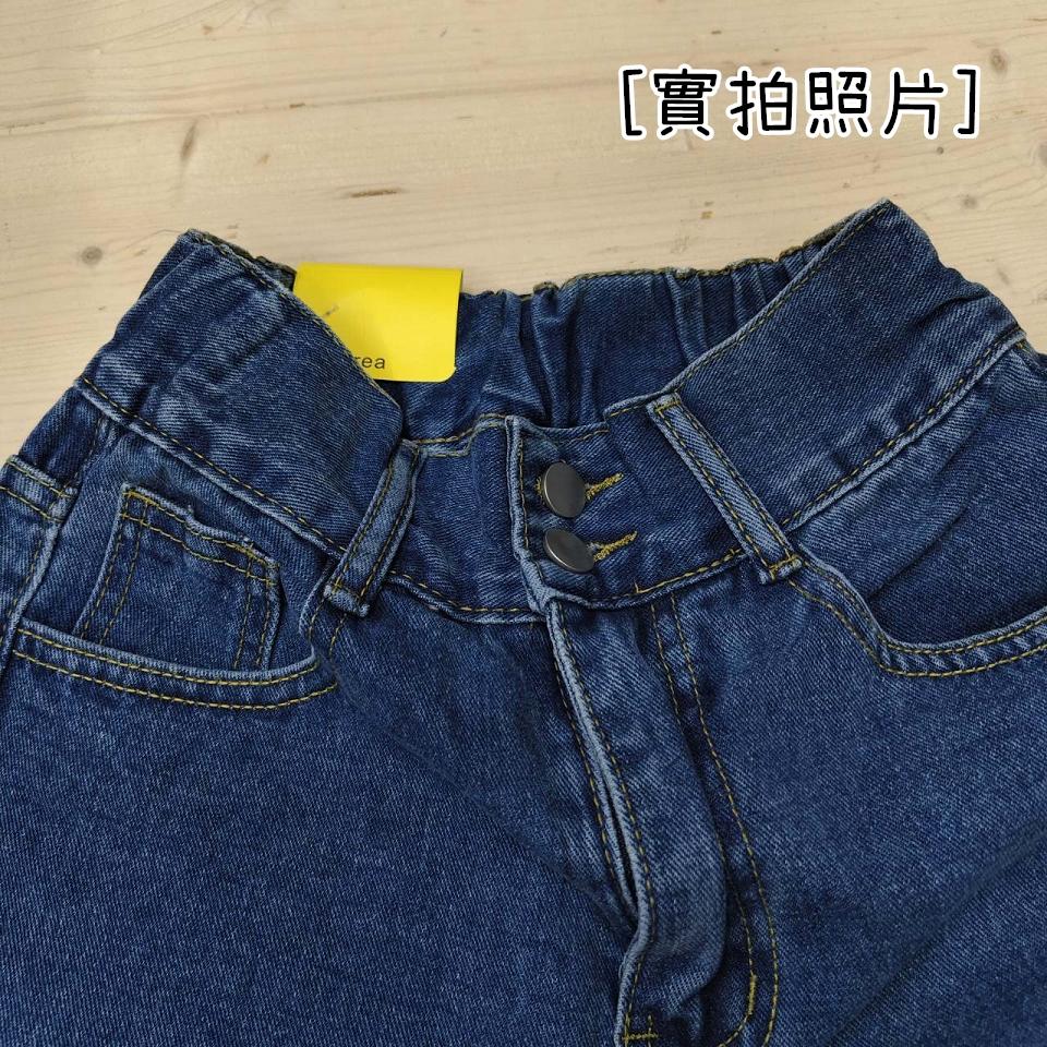 Number28 - 二釦後鬆緊牛仔長褲 286262-細節圖2