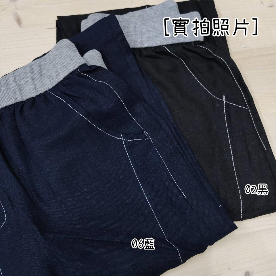 Number28 - 薄款描邊造型牛仔寬褲 286242-細節圖2