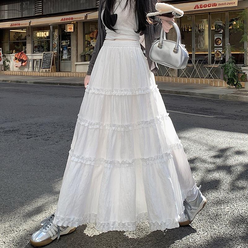 Number28 - 鬆緊腰蛋糕長裙 286243-細節圖6