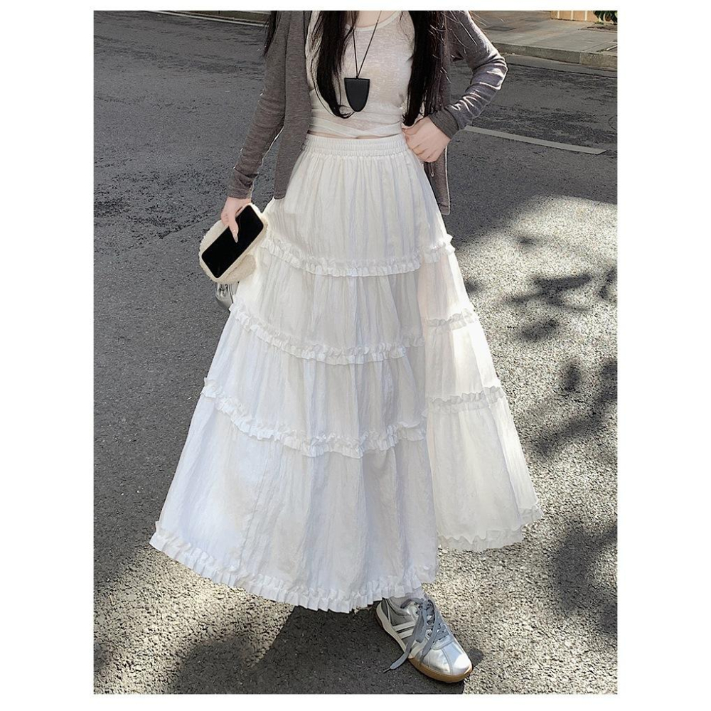 Number28 - 鬆緊腰蛋糕長裙 286243-細節圖8