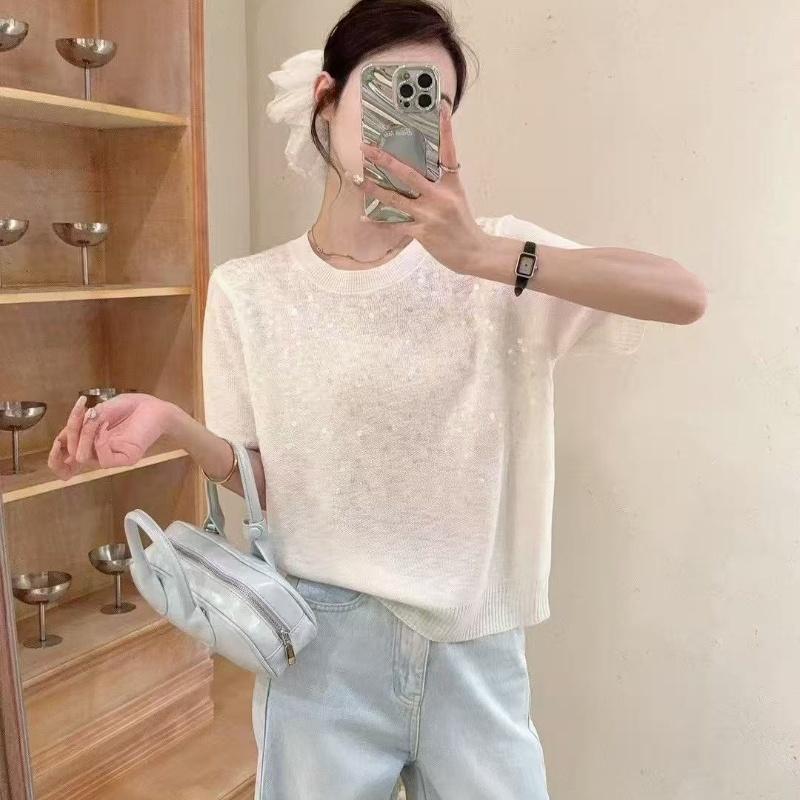 Number28 - 閃亮亮片針織上衣 286029-細節圖4