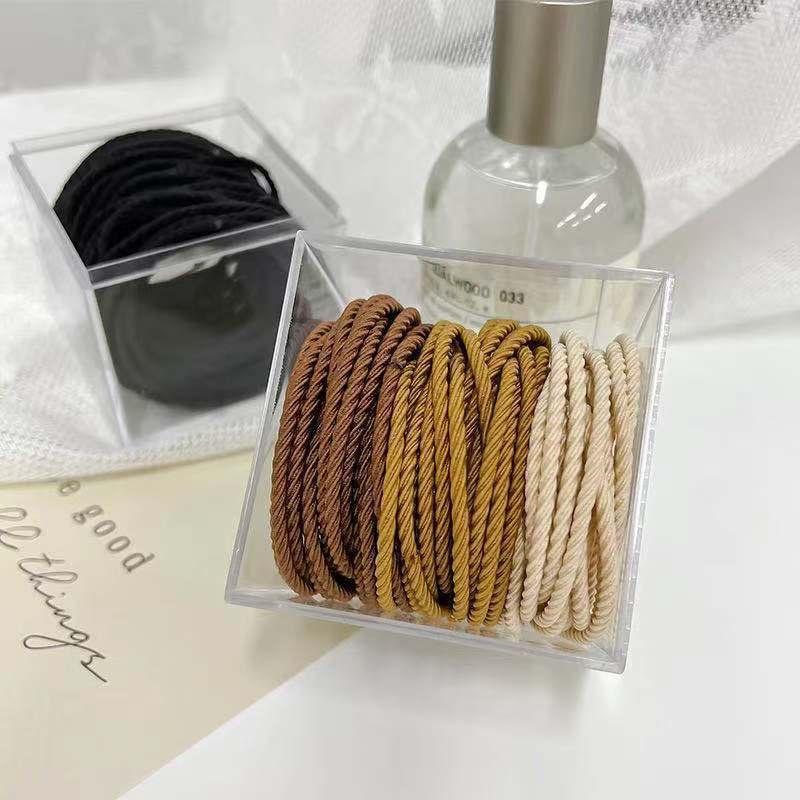 Number28 - 日系馬卡龍莫蘭迪多色髮圈(50入) 282058-細節圖6