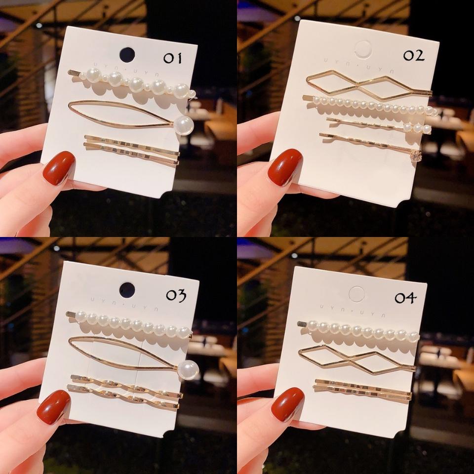 Number28 - 簡約時尚造型一字金屬髮夾 282335-細節圖3