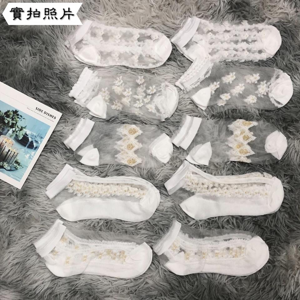 Number28 - 白色蕾絲襪子 282371-細節圖9